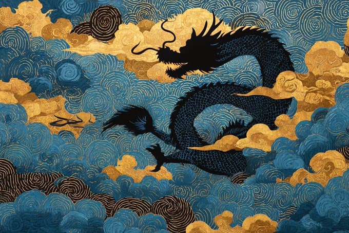 Japanese Ukiyo-e Shadow Puppetry Works