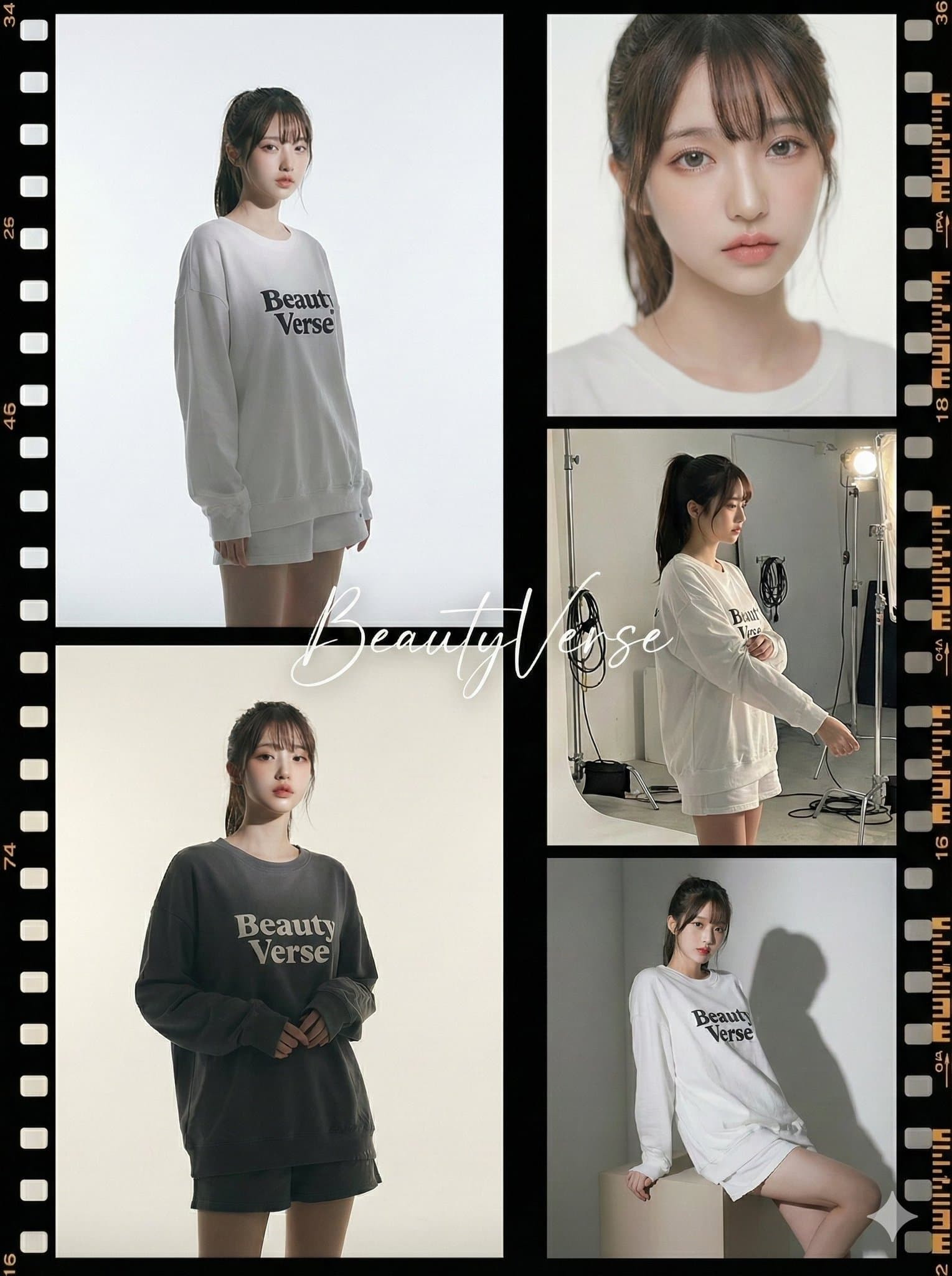 Five-Panel Wide-Format Film Collage